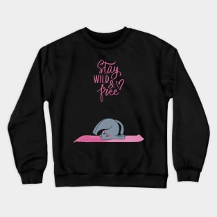 Yoga cat Crewneck Sweatshirt